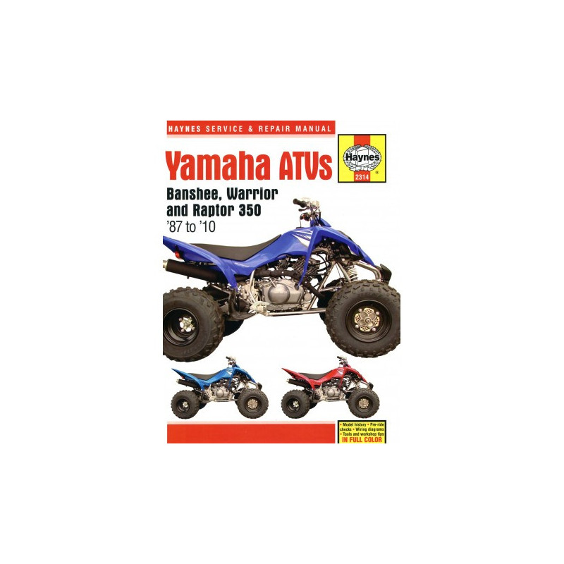 Yamaha Banshee Warrior & Raptor ATVs 1987 - 2010