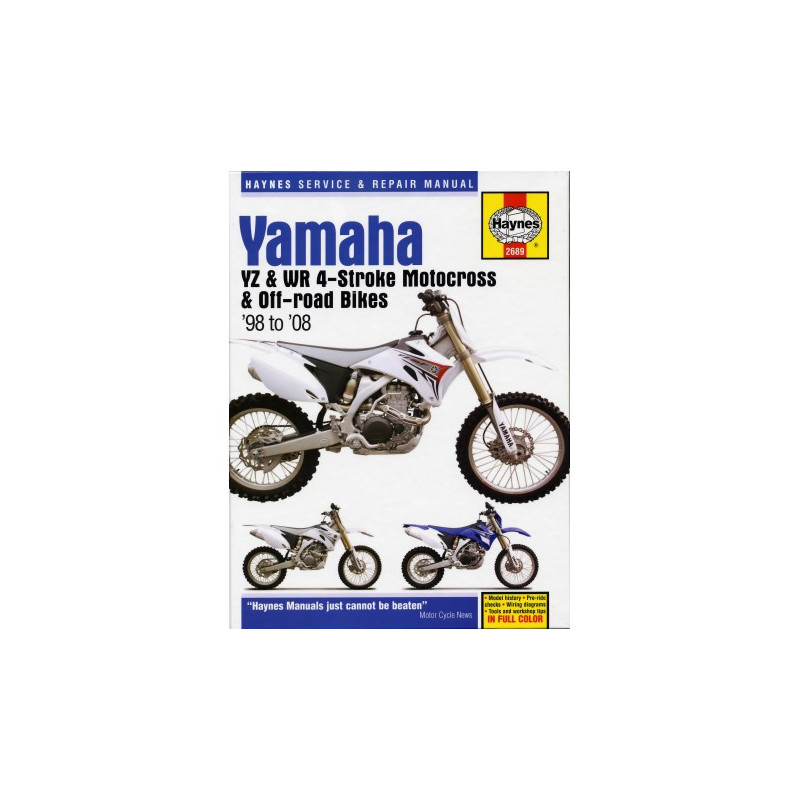 Yamaha YZ & WR 4-stroke Motocross Bikes 1998 - 2008