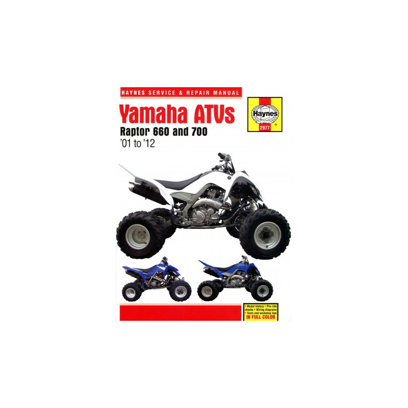 Yamaha Raptor 660 & 700 ATVs 2001 - 2012