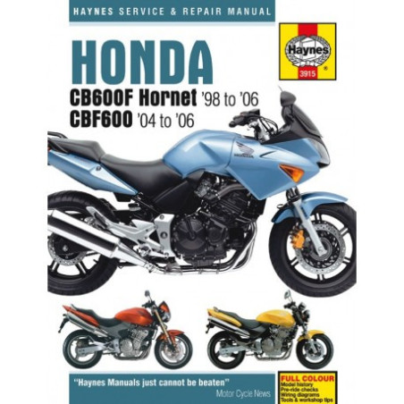 Honda CB600F Hornet & CBF600 1998 - 2006