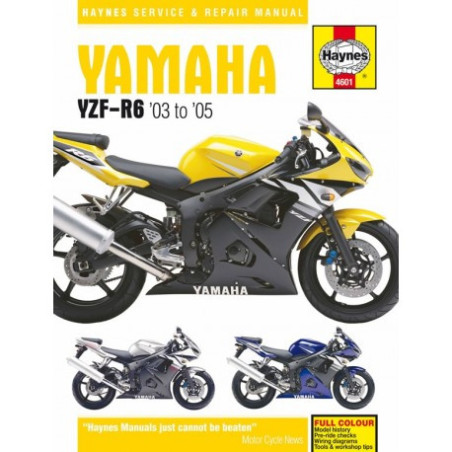 Yamaha YZF-R6 Haynes Repair Manual for 2003 to 2005