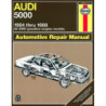 Audi 5000 (All 2WD gas engine models) for 1984 thru 1988 Haynes Repair Manual (excluding Quattro)