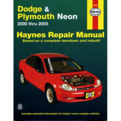 Dodge and Plymouth Neon Haynes Repair Manual for 2000 thru 2005 (excluding information specific to SRT-4 models)