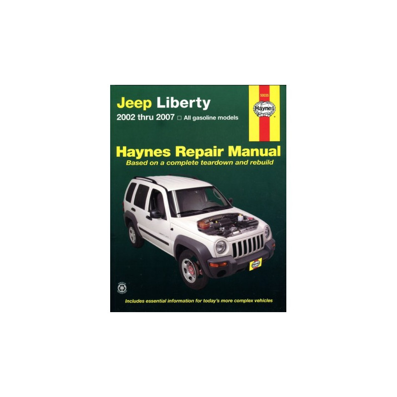 Jeep Liberty Haynes Repair Manual covering all models 2002 thru 2012 (does not include information specific to dies