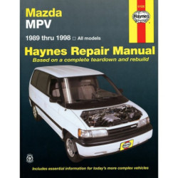 Mazda MPV Haynes Repair Manual covering all Mazda MPV models (1989 thru 1998)