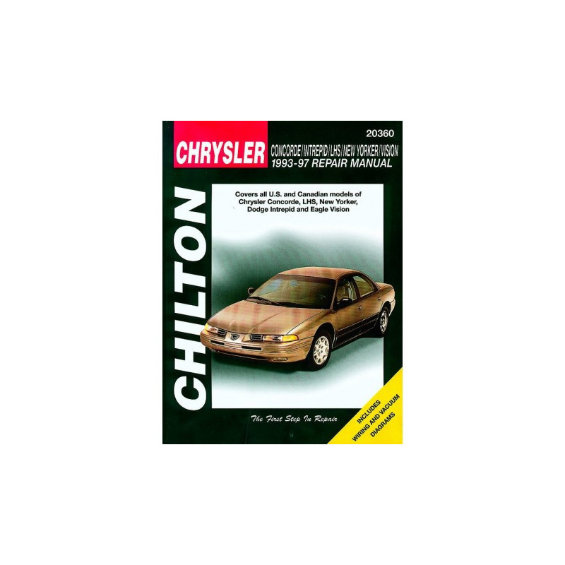 ChryslChrysler Colt/Vista Chilton Repair Manual for 1990-93er Concorde/Intrepid/LHS/New Yorker/Vision Chilton Repai