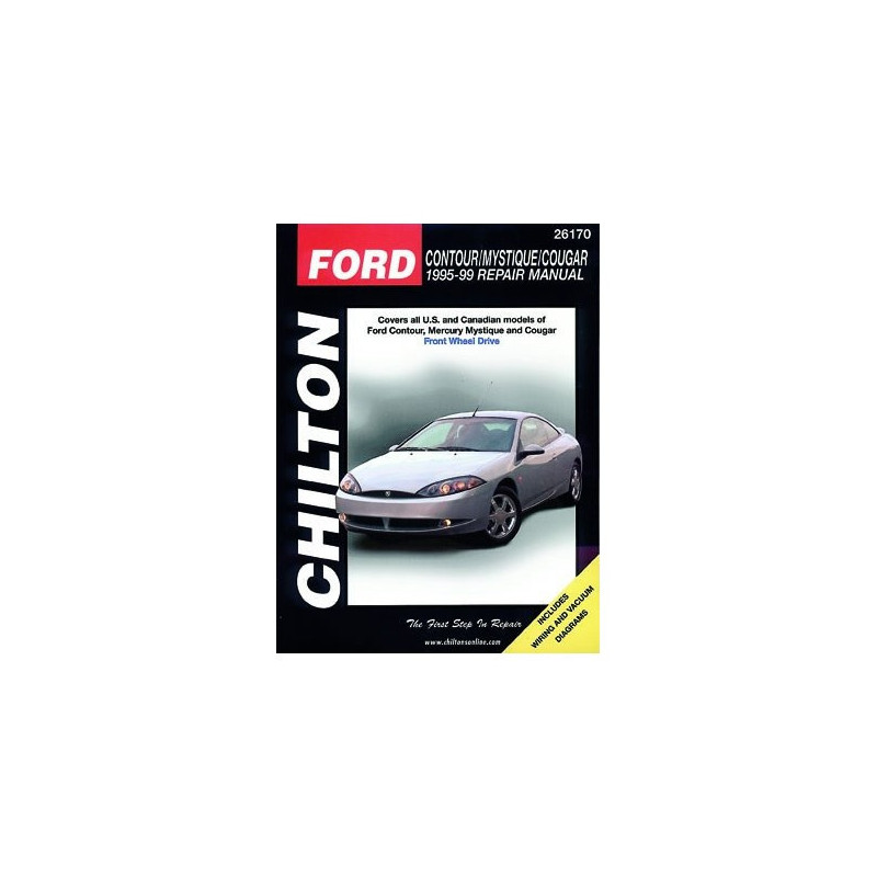 Ford Contour/Mystique/Cougar Chilton Repair Manual for 1995-99 covering all Front Wheel Drive models