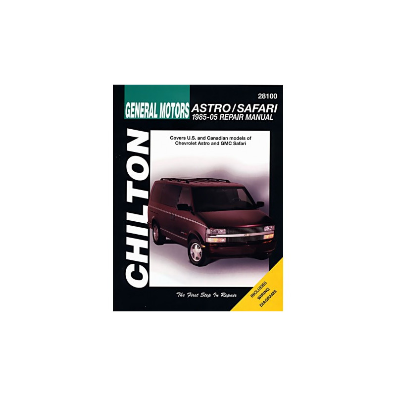 General Motors Astro/Safari Chilton Repair Manual for 1985-05 covering all models of Chevrolet Astro and GMC Safari