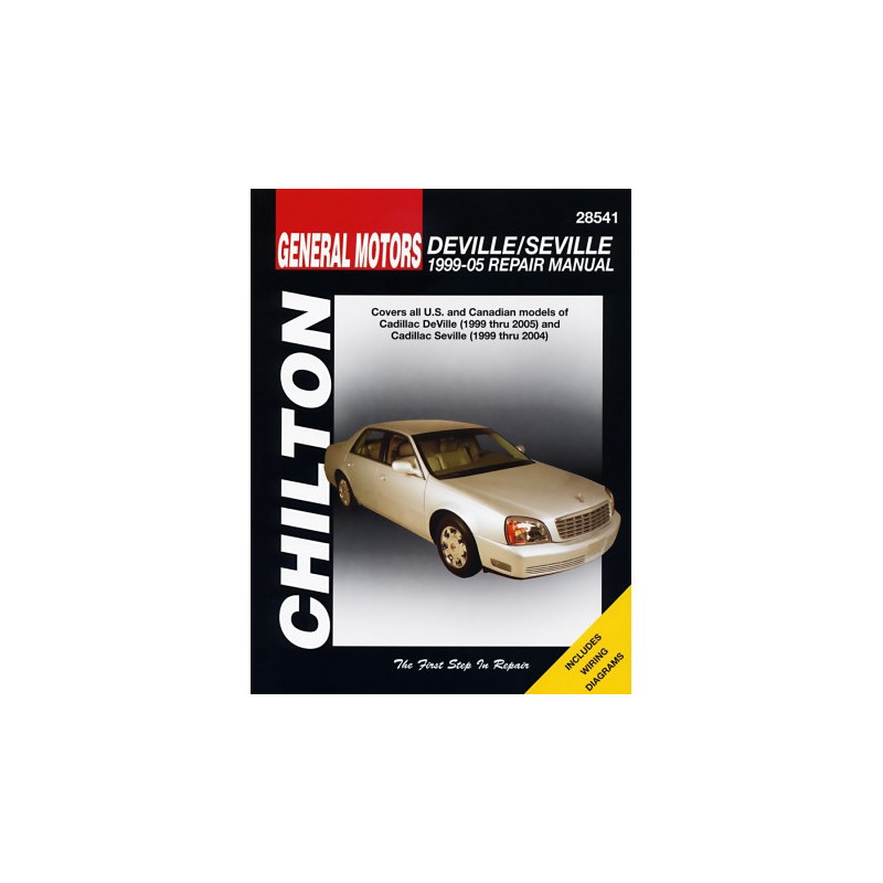 General Motors DeVille/Seville/DTS Chilton Repair Manual for 1999-10 covering all models of Cadillac DeVille (1999-