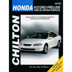 Honda Chilton Repair Manual from 1996-00 covering all models of Honda Accord and Prelude