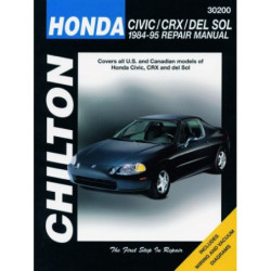 Honda Chilton Repair Manual for 1984-95 covering all models of Honda Civic CRX and del Sol