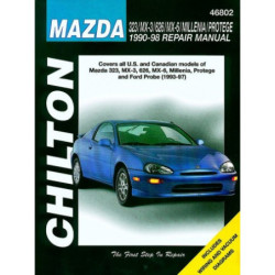 Mazda Chilton Repair Manual for 1990-98 covering all models of 323 MX-3 626 MX-6 Millenia Protege and Ford Probe (1