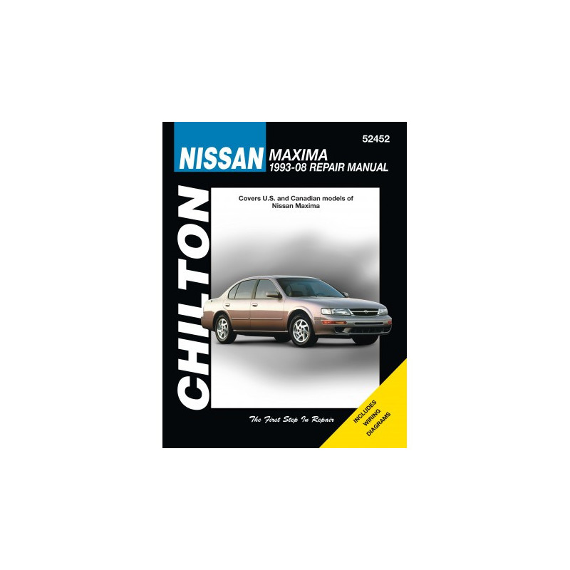 Nissan Chilton Repair Manual covering all models of Maxima for 1993-08 (excluding information on dual overhead cams