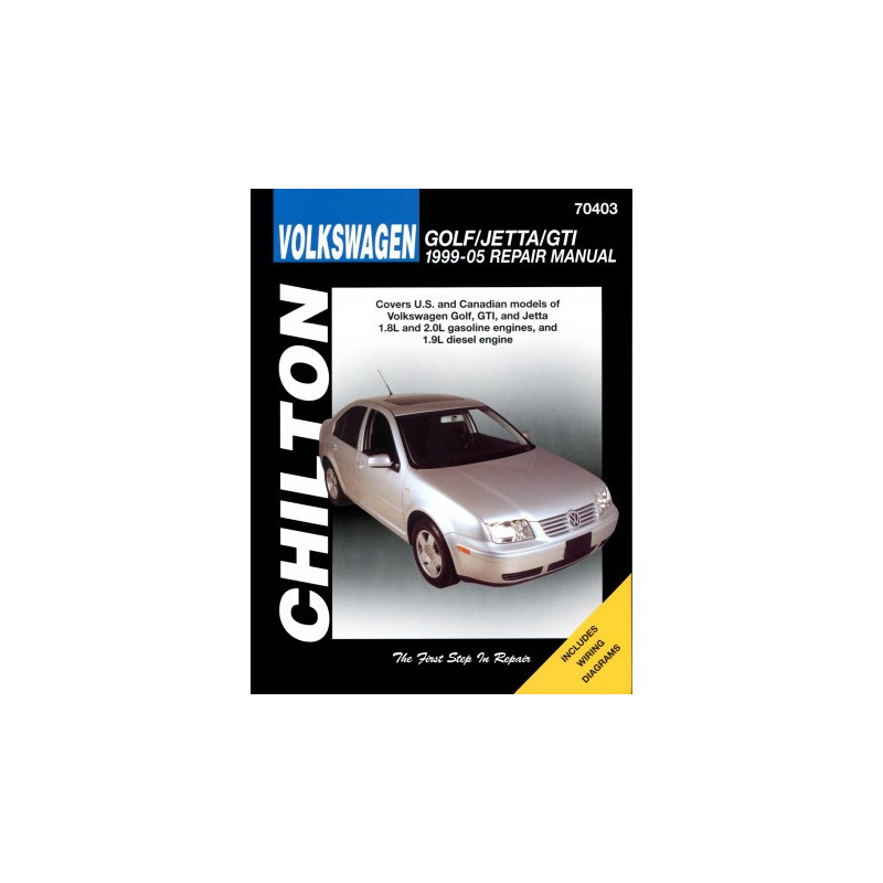 Volkswagen Golf Jetta and GTI Chilton Repair Manual covering models with 1.8L and 2.0L gasoline engines and 1.9L di