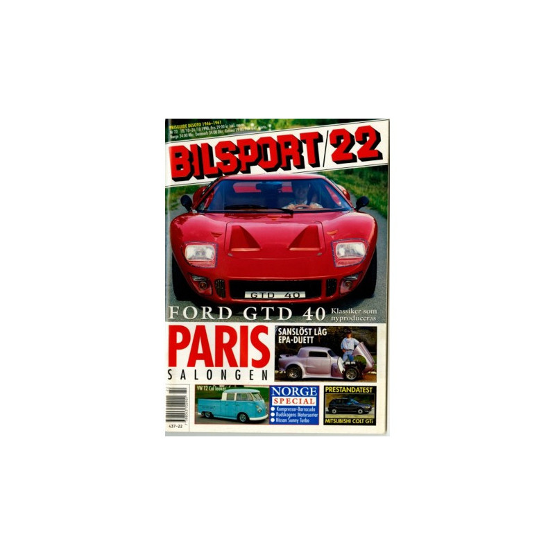 Bilsport nr 22  1990