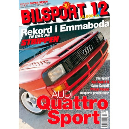 Bilsport nr 12  2002