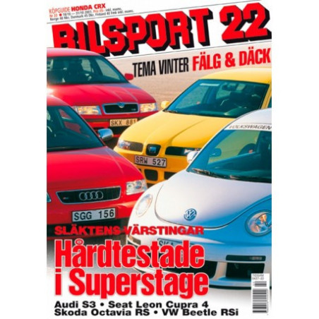 Bilsport nr 22  2001