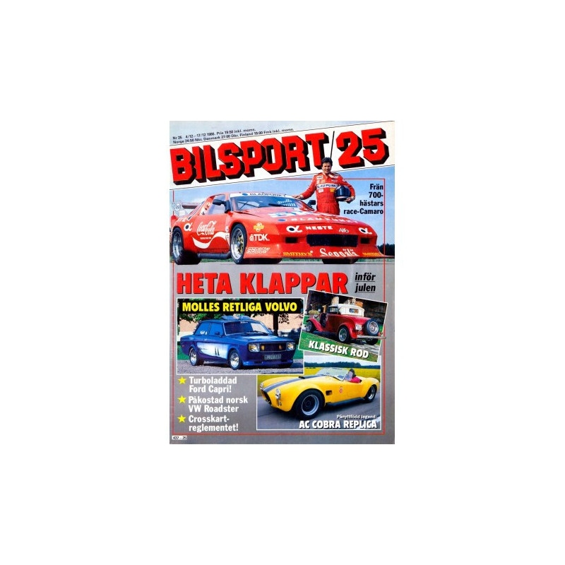 Bilsport nr 25  1986