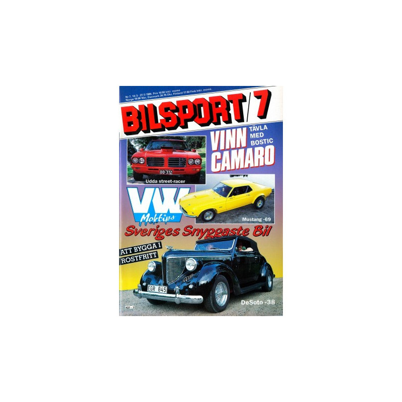 Bilsport nr 7  1985