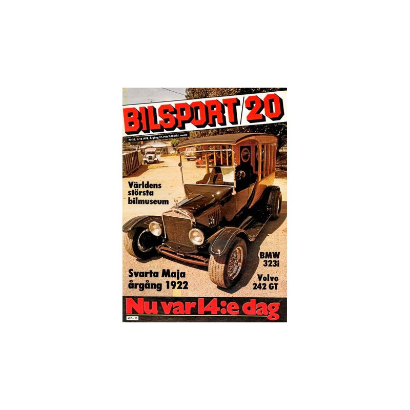 Bilsport nr 20  1978