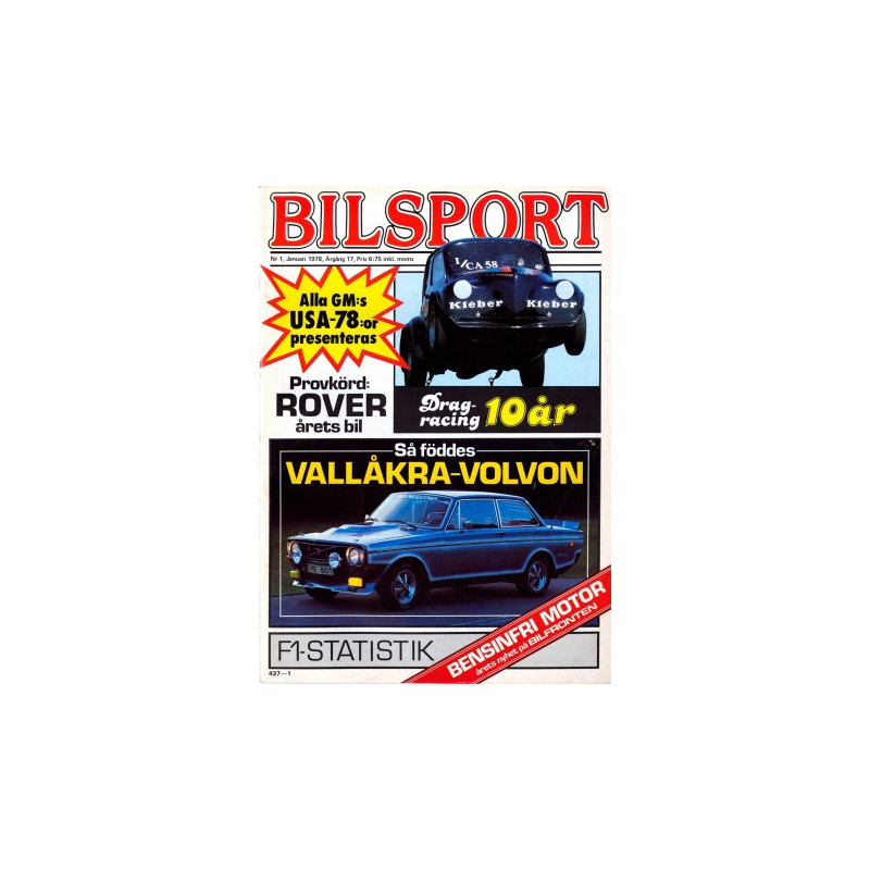 Bilsport nr 1  1978