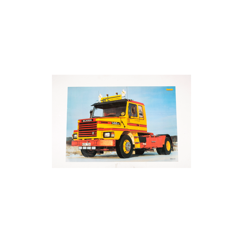 Vintageposter Trailer Scania T 142 H